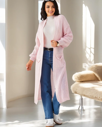 Royalfashion Acrylic knitted women's cardigan