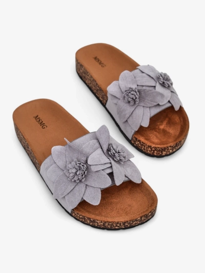 Royalfashion Women's sandals with flowers Foules