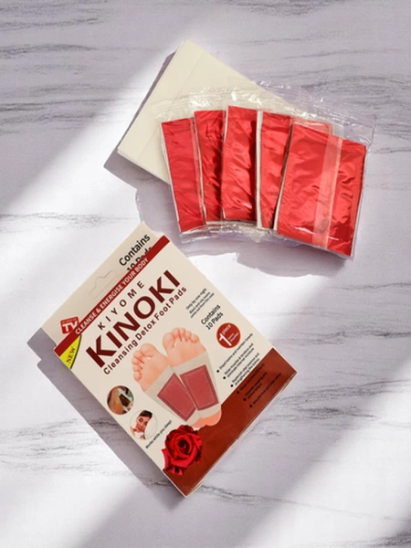 Detoksikācijas kājas plāksteri DETOX KINOKI 10 gab. Rozā