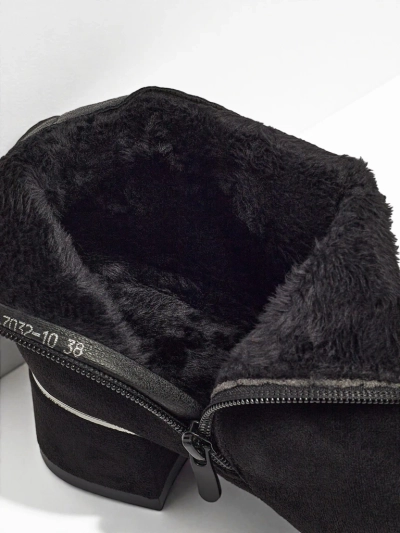 Lav botki damskie eko zamszowe na słupku Arshinea