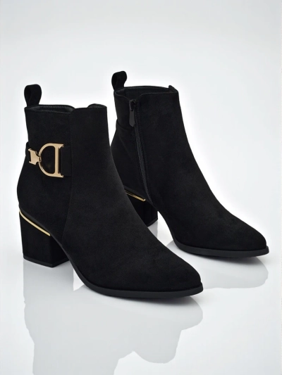 Women's Calyssa Faux Suede Heeled Ankle Boots
