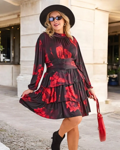 Royalfashion Women's knee-length dress with print