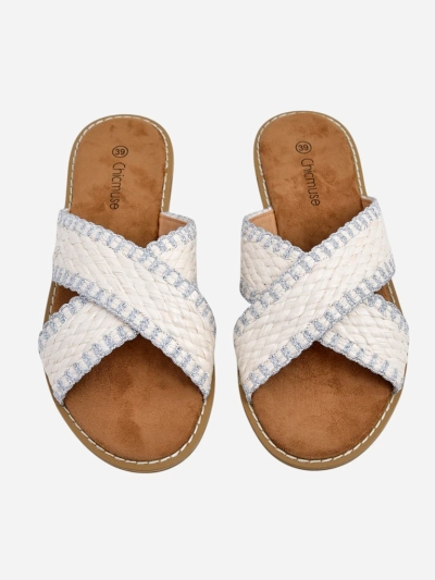 Royalfashion Women's sandals with woven straps Bornes