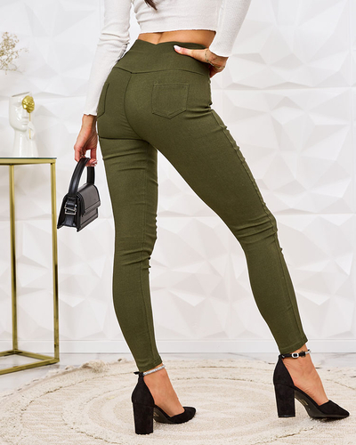 Royalfashion Women's teggings pants with decorative binding