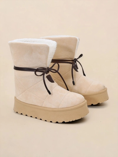 Royalfashion Ladies' lace-up snow boots Wdeno