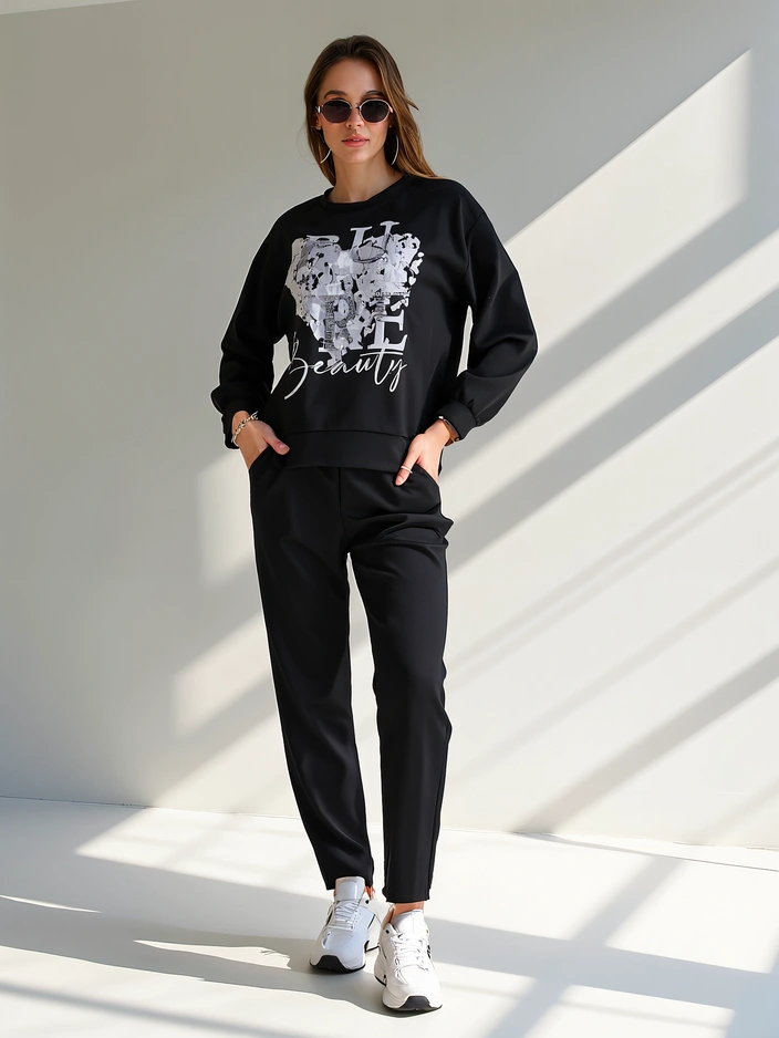 Royalfashion Women's viscose set with print