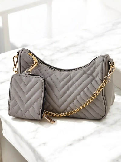 Royalfashion Small women's quilted bag with wallet