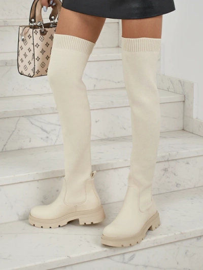 Long lavli slip-on kozaki Orlina