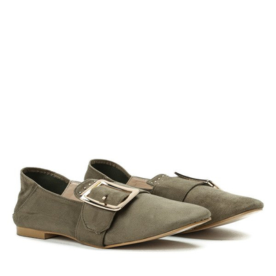 Green loafers with jets and Lucca buckle - Footwear 1