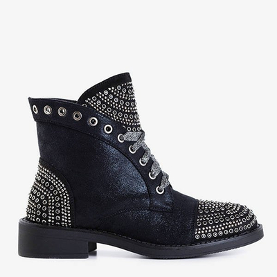 Black boots with ornaments Mesen - Shoes