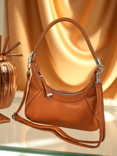 Royalfashion Small Women's Eco-Leather Handbag with Decorative Strap Lacquea