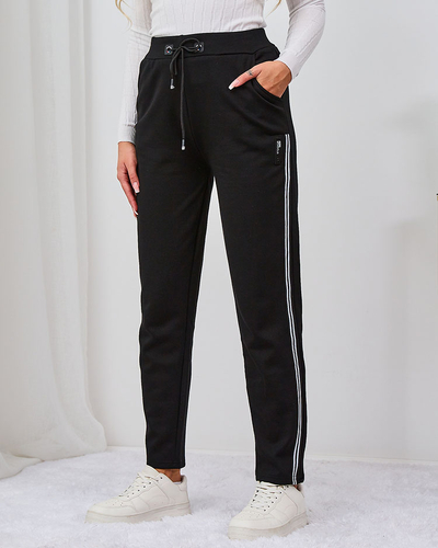 Royalfashion Черные женские толстовки с завязками