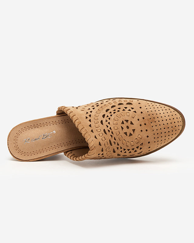 OUTLET Light brown women's Aqarion high heel shoes - Footwear