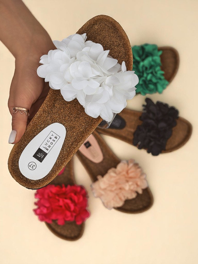 Royalfashion Women's Flip-Flops with Flowers Flora Soft