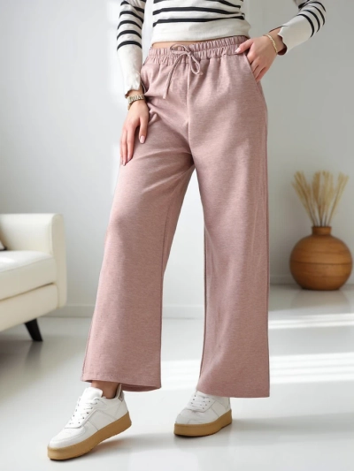 Royalfashion Женские широкие woven джерси брюки