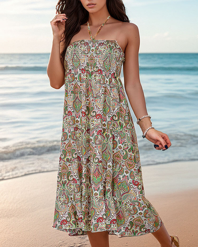 Royalfashion Women's midi dress with print