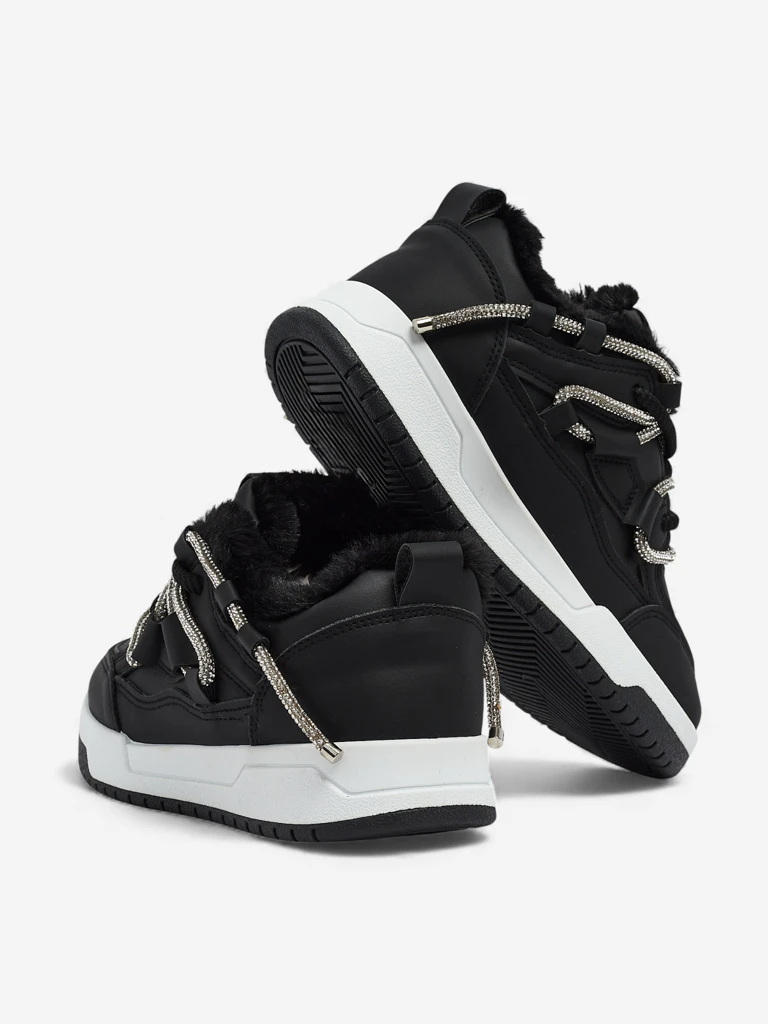 Luna Women's Black Eco-Leather Everyday Sneakers