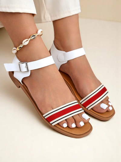 Royalfashion Sieviešu sandales ar plakanu zoli Naya