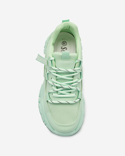 Мятные женские кроссовки спортивная обувь Evilpo- Footwear