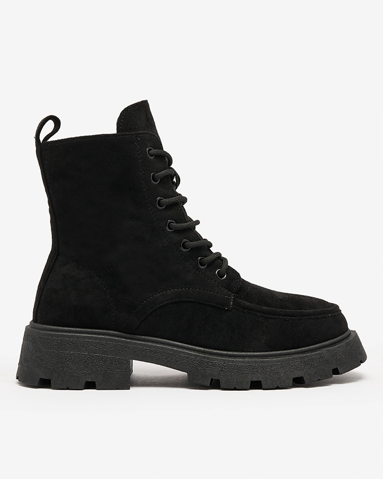 Royalfashion Black women's Oroccar lace-up boots