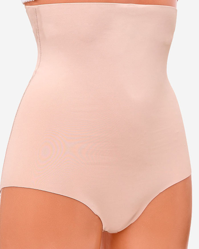 Royalfashion Beige women's high-waisted modeling panties