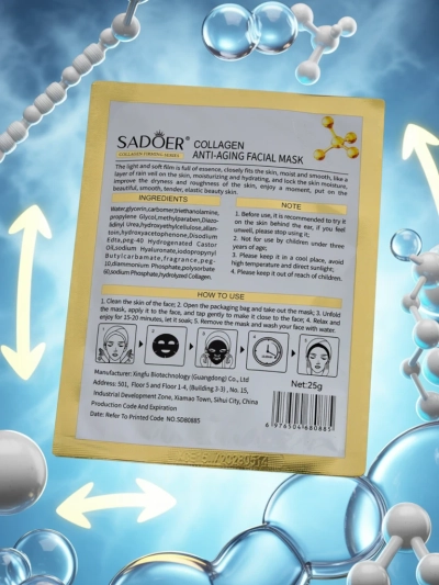 Collagenowa Maska Twarzowa Sadoer Alethea 25ml Anti-Aging Protein