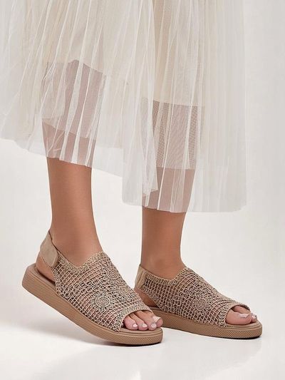 Royalfashion Women’s Levay openwork sandals with an upper