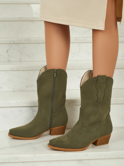 Women's Eco Suede Cowboy Boots SpireHush