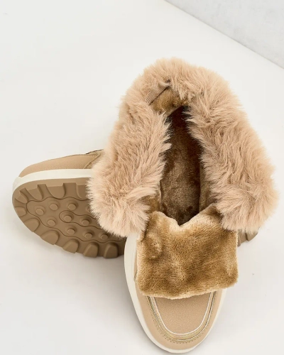 Royalfashion Warmed women's sneakers with fur Mofell