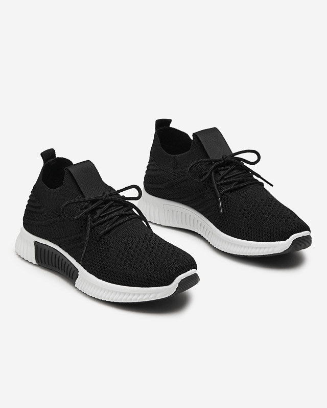 Black and white Merisal women's sports shoes - Footwear