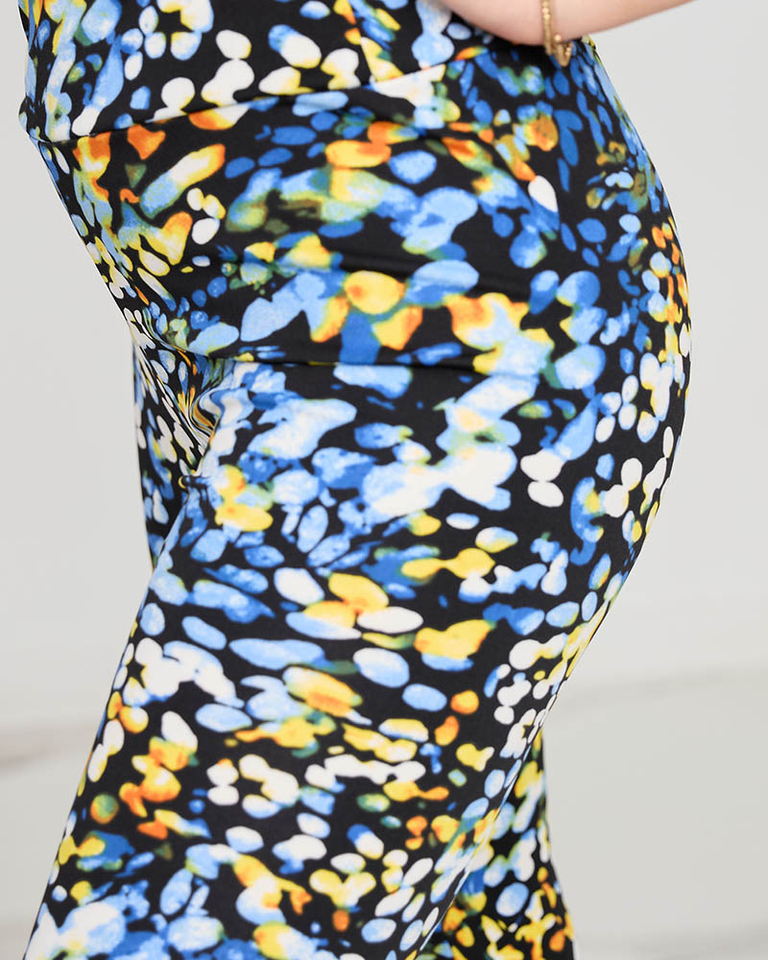 Patterned women's 3/4 leggings - Clothing