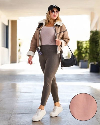 Royalfashion Cotton padded women's leggings PLUS SIZE