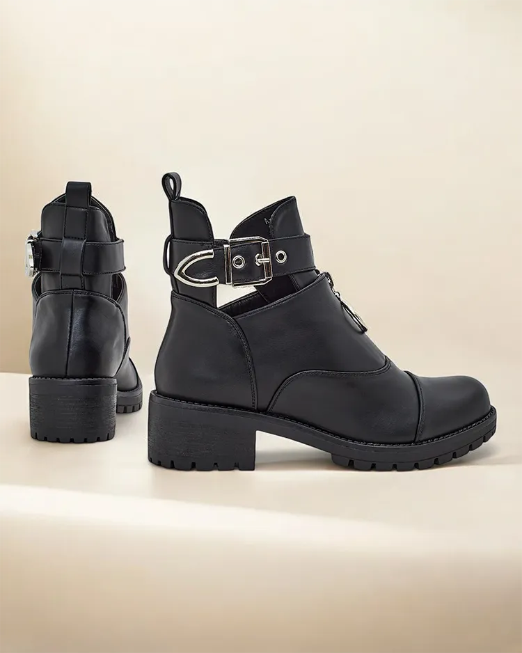 Royalfashion Sieviešu zābaki ar darba tipa bārdiņam Komoves