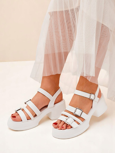 Royalfashion sieviešu vasaras sandales ar zemu papēdi Otteze