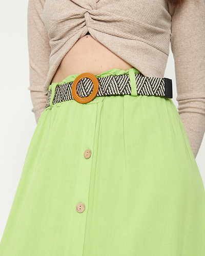 Women's green midi skirt - Clothing