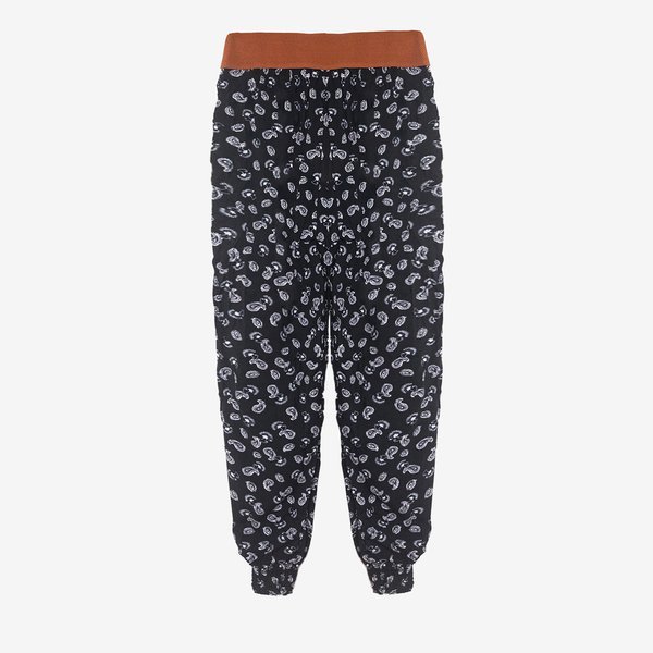 Black patterned alladdin pants - Clothing