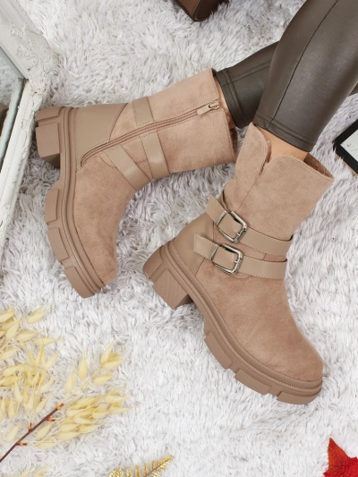 Women's High Eco Suede Ankle Boots Callire