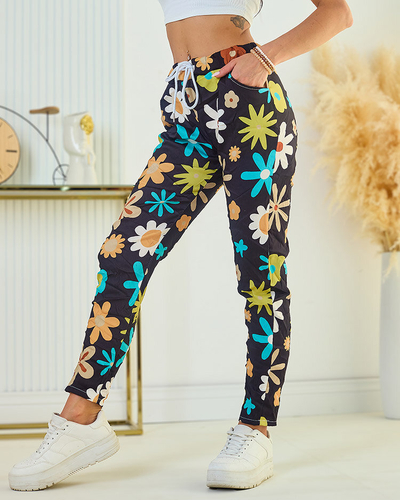 Royalfashion Женские брюки из цветочной ткани