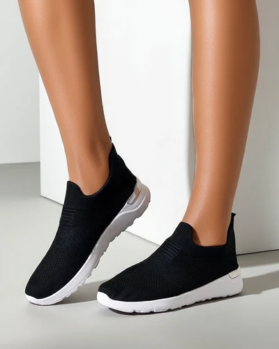 Royalfashion Women's slip-on fabric sports shoes Satet