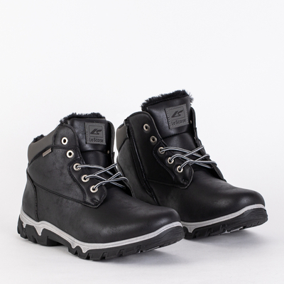 Black men's winter hiking boots Omitsok - Footwear