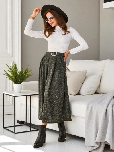 Royalfashion sieviešu vidēja garuma svārki