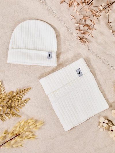 Royalfashion Ziemas Universālais komplekts - cepure ar kakla sasildītāju
