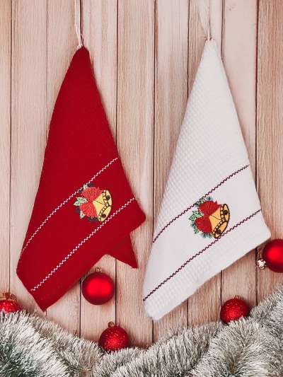 Royalfashion Holiday towel set Happy New Year