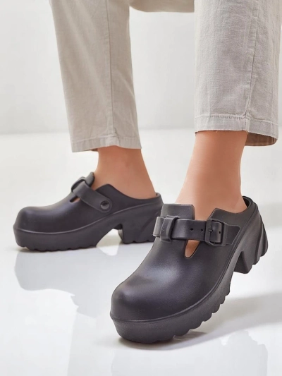 Royalfashion Women's rubber heeled sandals Voxones