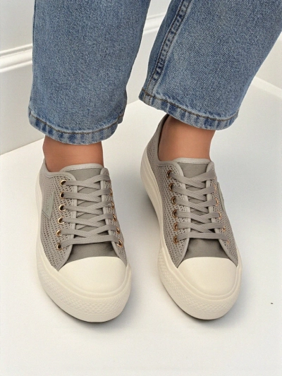 Damskie tenisówki Callista Mesh Light Grey – wygoda i styl na lato i jesień