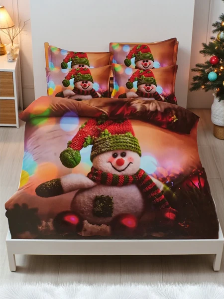 Royalfashion Рождественское постельное белье 160x200 комплект 3 предмета