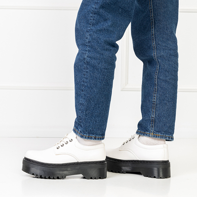 OUTLET Shoes for women matt white Diozzy - Footwear