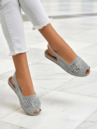 Royalfashion Женские сандалии эспадрильи с цирконами Belle Sparkle