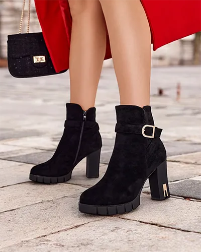 Royalfashion Women's high-heeled boots Molin