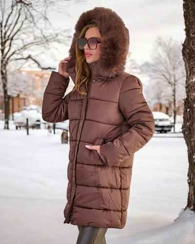 Royalfashion Sieviešu stepēta ziemas jaka